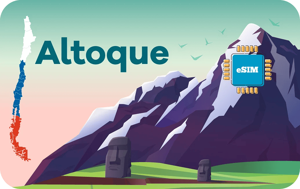 eSIM kártya - Chile - Altoque 10 GB 30 nap 28 US dollár